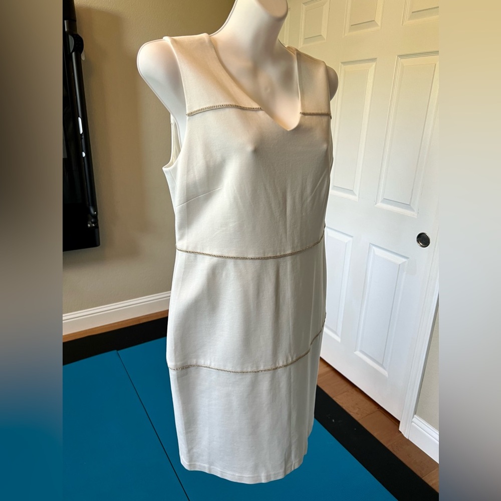White midi dress The Limited Marshmallow NWT